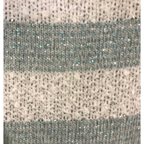 Aeropostale Wrap Back Womens M Open Metallic Knit Sweater Fairy Angelcore Lolita - Picture 3 of 7